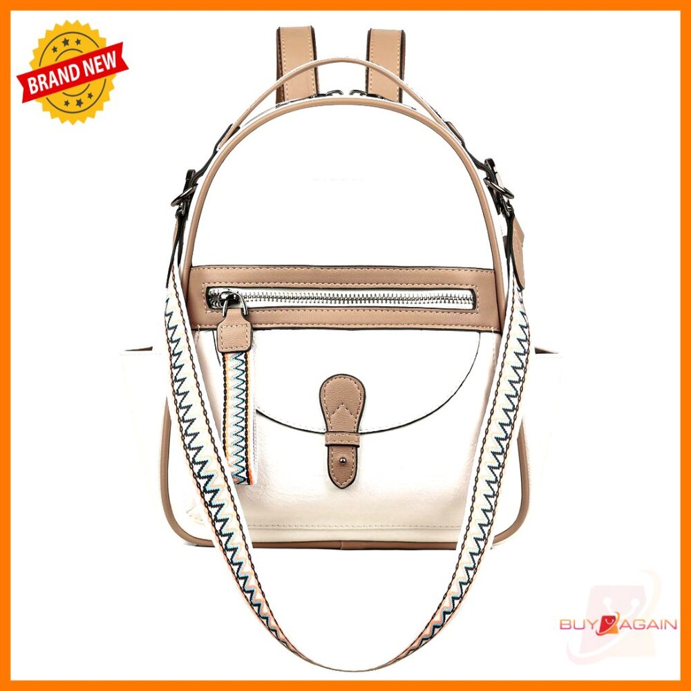 Mini Leather Backpack Purse With Multiple Pockets… - image 1